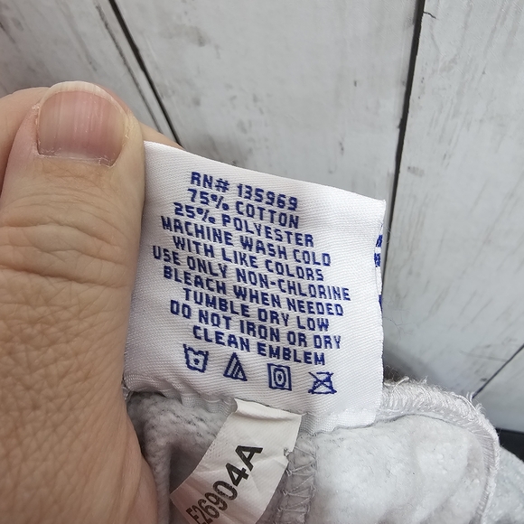 CHAMPION BIG MAN Gray Powerblend Joggers Script LOGO Pockets Size 4XL Cotton. - Picture 10 of 10